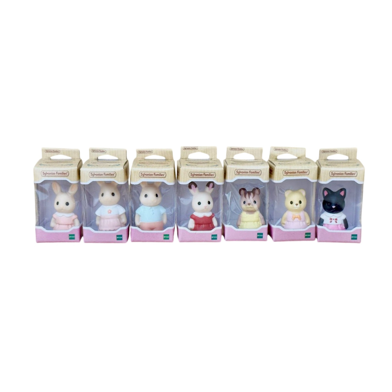 Sylvanian Families Figure Collection 2, Set Completo de 7 Figuras (Gacha)