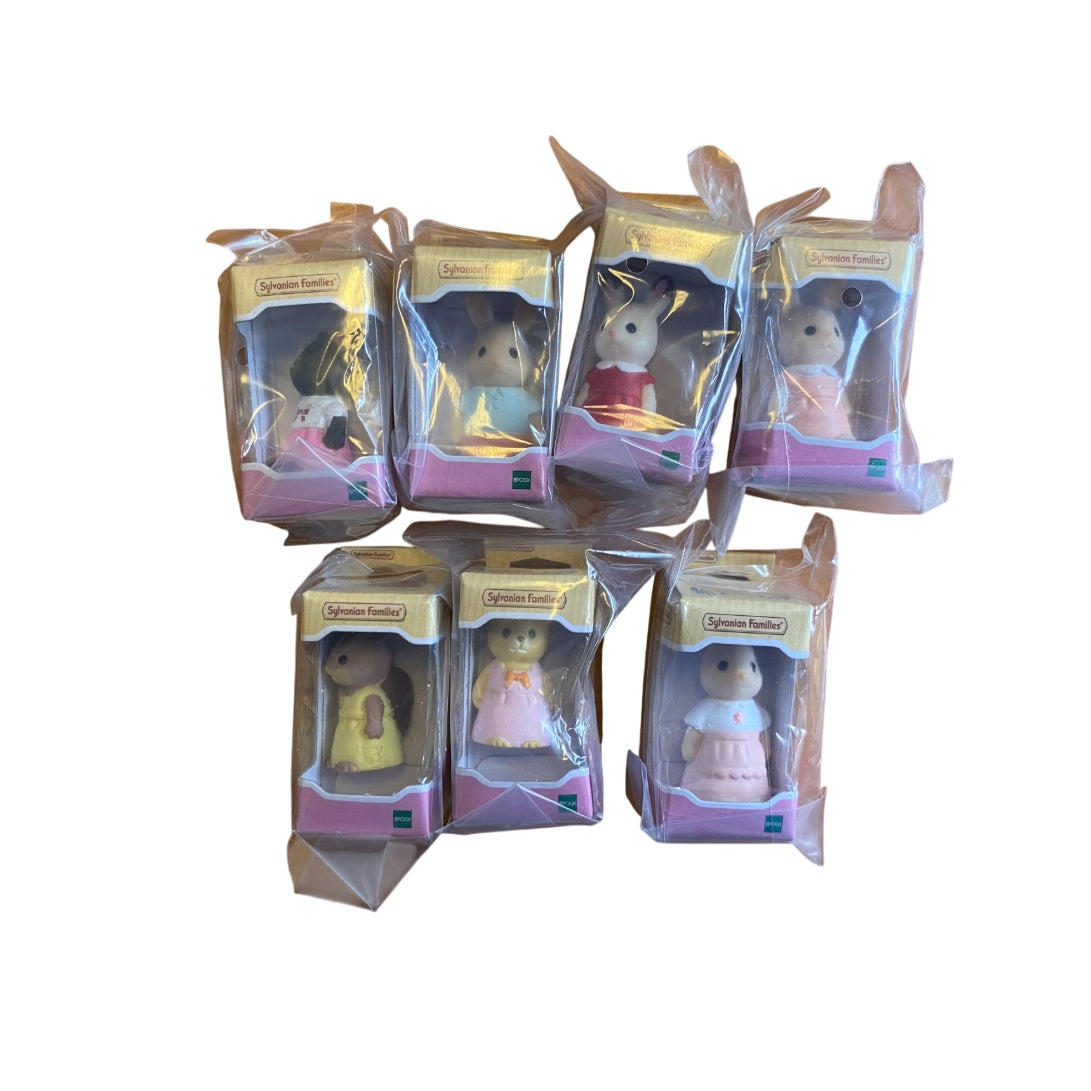 Sylvanian Families Figure Collection 2, Set Completo de 7 Figuras (Gacha)