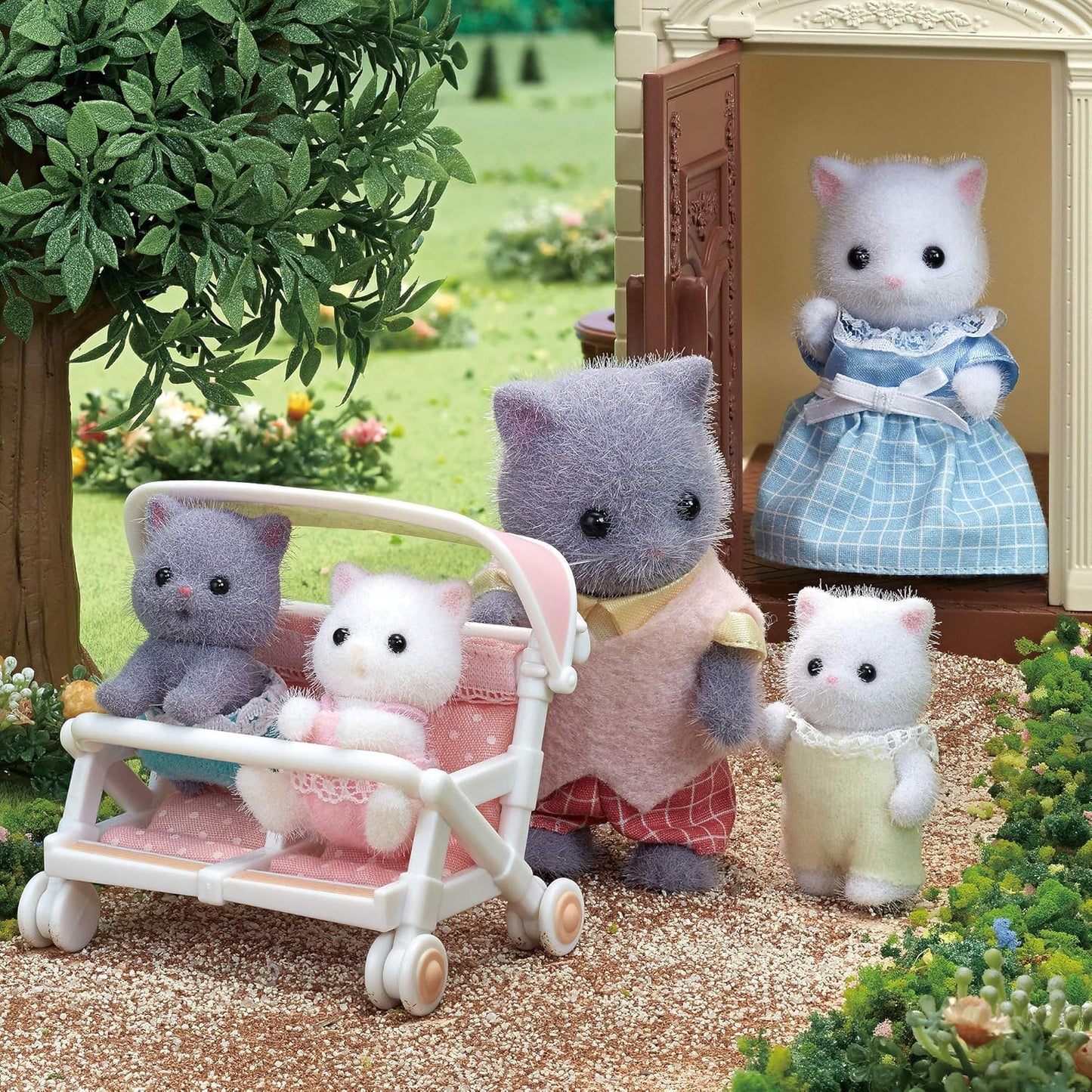 Sylvanian Families Individual Madre Gata Persa Blanca