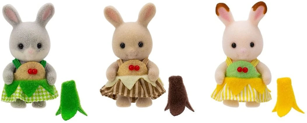 Sylvanian Families Set Baby Trio Banana