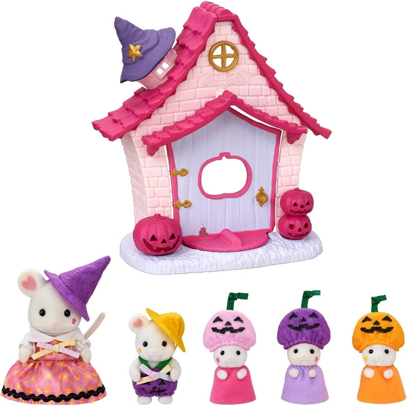 Sylvanian Families Set Marshmallow Mouse Halloween House