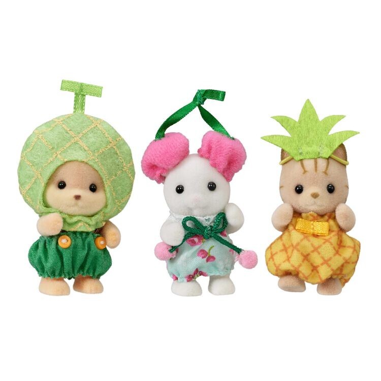 Sylvanian Families Baby Trio Fruit (Melón, Cereza, Piña)