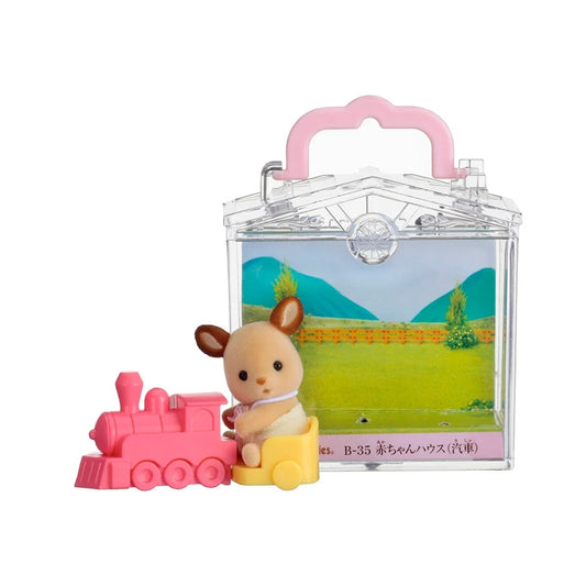 Sylvanian Families Case Ciervo con Tren Rojo