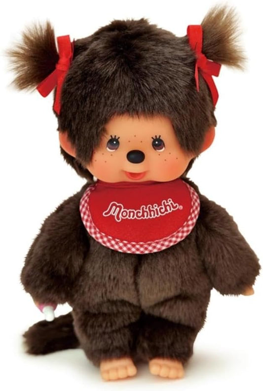 Peluche Monchhichi Premium Marrón Standard Niña, Talla S, 20cm