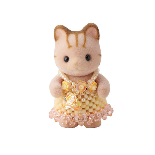 Sylvanian Families Kit de Vestido Amarillo con Flores Brillantes (Para Bebé) Armable