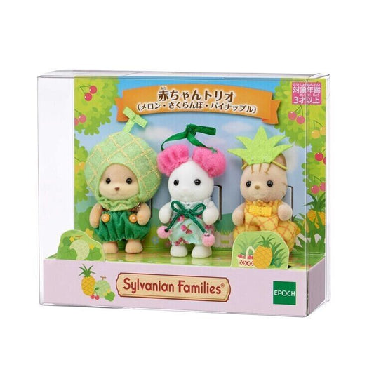 Sylvanian Families Baby Trio Fruit (Melón, Cereza, Piña)
