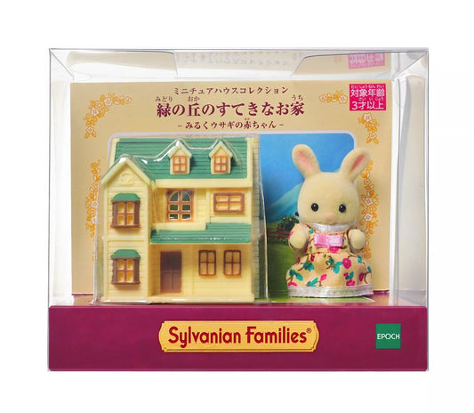 Sylvanian Families Baby Rabbit & Green Hill House